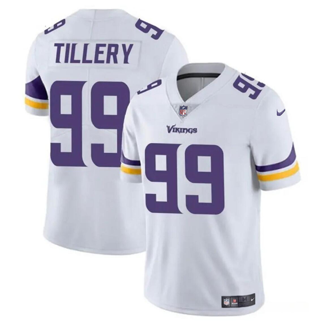 Youth Minnesota Vikings #99 Jerry Tillery White Vapor Untouchable Limited Football Stitched Jersey